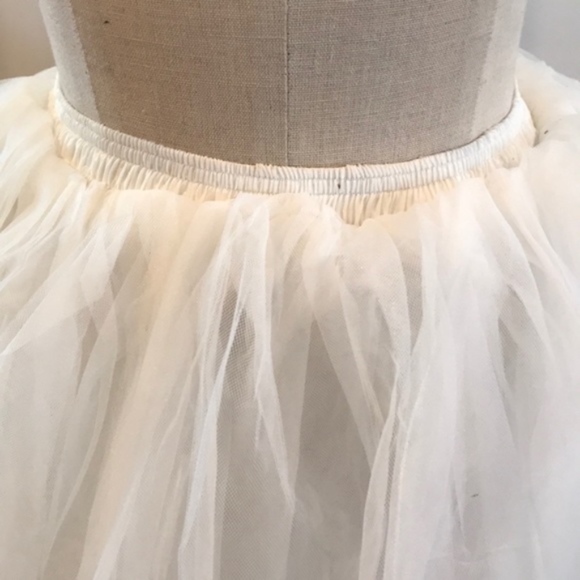 Tulle Tutu Ballerina Costume, Pin-up, Skirt White - Picture 2 of 6